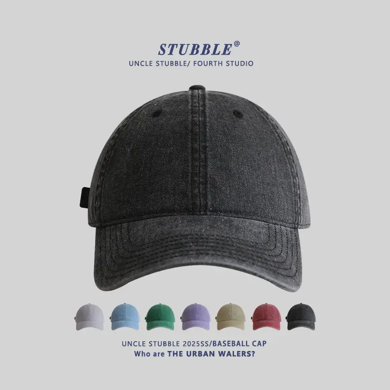 Women Pure Color Light Baseball Caps Washable Cotton - Image 4