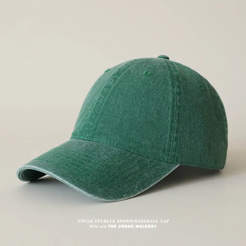 Women Pure Color Light Baseball Caps Washable Cotton — feature 10