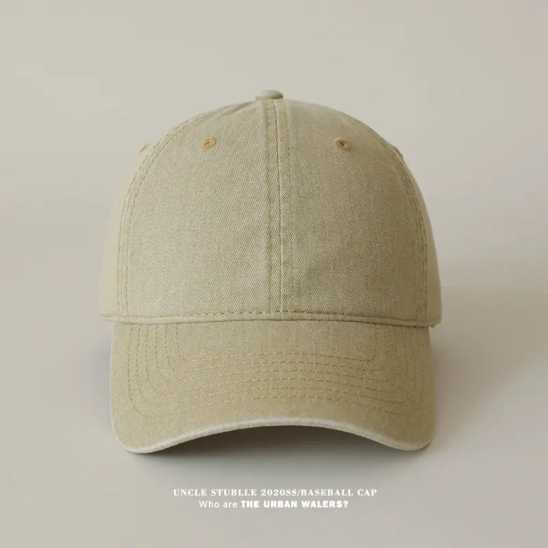 Women Pure Color Light Baseball Caps Washable Cotton — feature 11