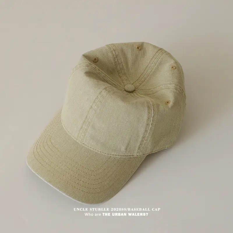 Women Pure Color Light Baseball Caps Washable Cotton — feature 12