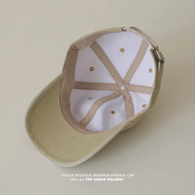 Women Pure Color Light Baseball Caps Washable Cotton — feature 13