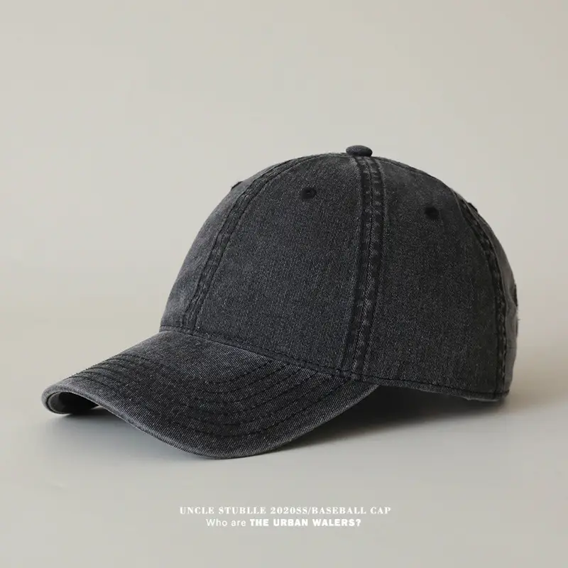 Women Pure Color Light Baseball Caps Washable Cotton — feature 14