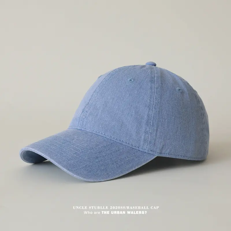 Women Pure Color Light Baseball Caps Washable Cotton — feature 6