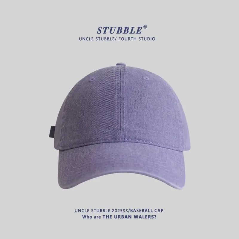 Women Pure Color Light Baseball Caps Washable Cotton - Image 2