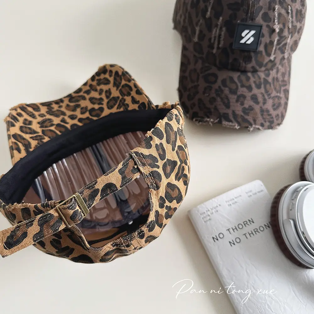 Leopard Print Baseball Cap for Kids Old Wear - Image 6