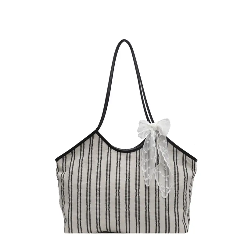 Striped Shoulder Bag for Women Spring 2025 - Image 6