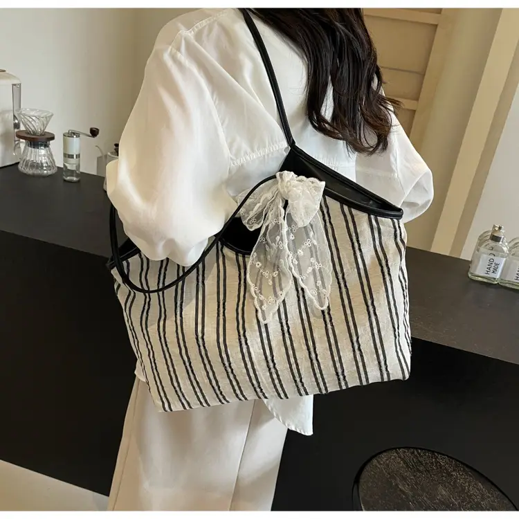 Striped Shoulder Bag for Women Spring 2025 — feature 27