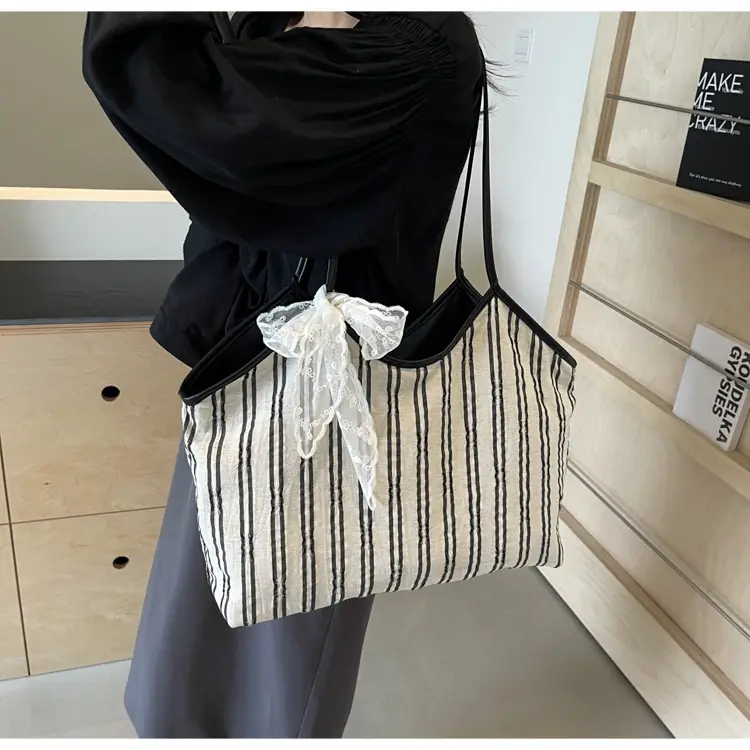 Striped Shoulder Bag for Women Spring 2025 — feature 35