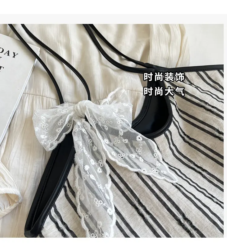 Striped Shoulder Bag for Women Spring 2025 — feature 7