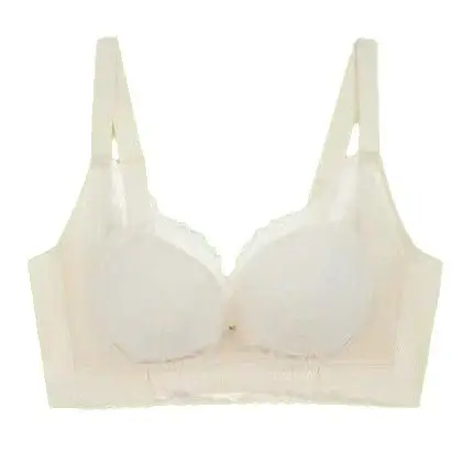 Nude Lace Push Up Bra with Side Adjustment Buttons - Image 8