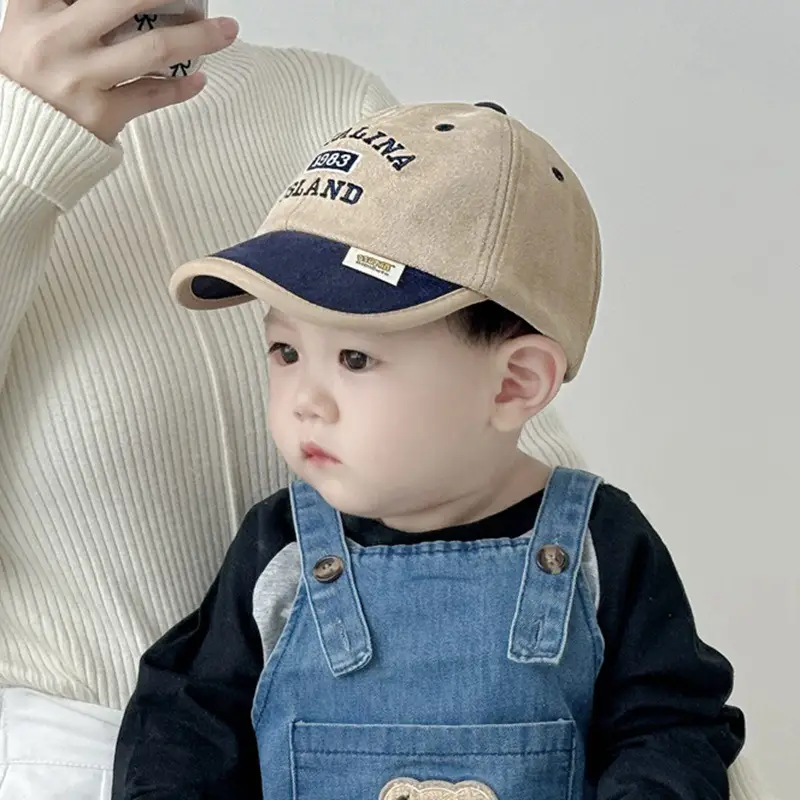 Black Embroidered Baby Cap 1983 Island Catlina — feature 2
