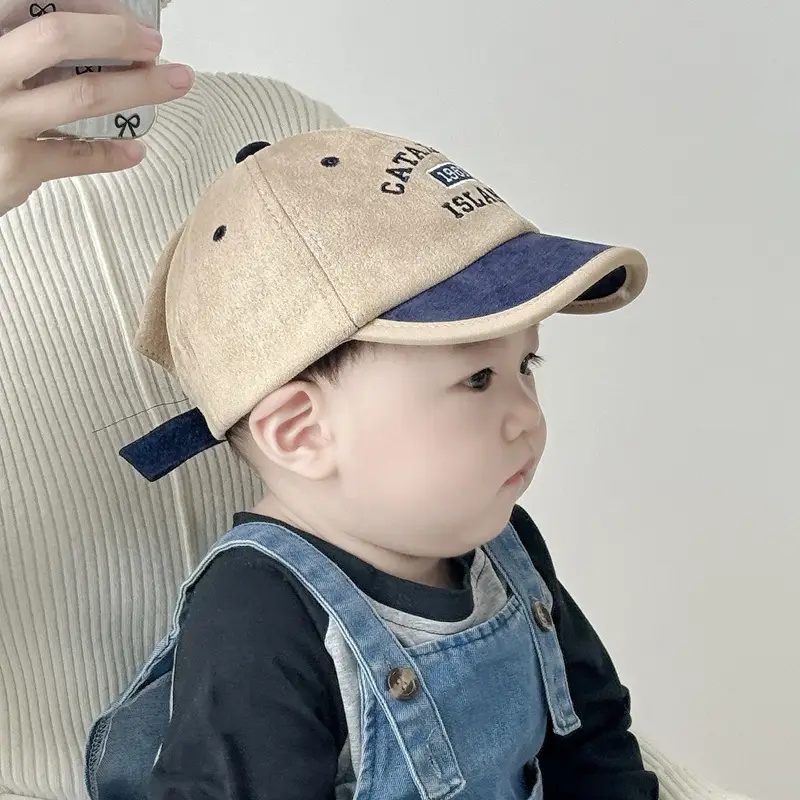 Black Embroidered Baby Cap 1983 Island Catlina — feature 3