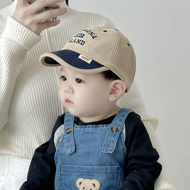 Black Embroidered Baby Cap 1983 Island Catlina — feature 4