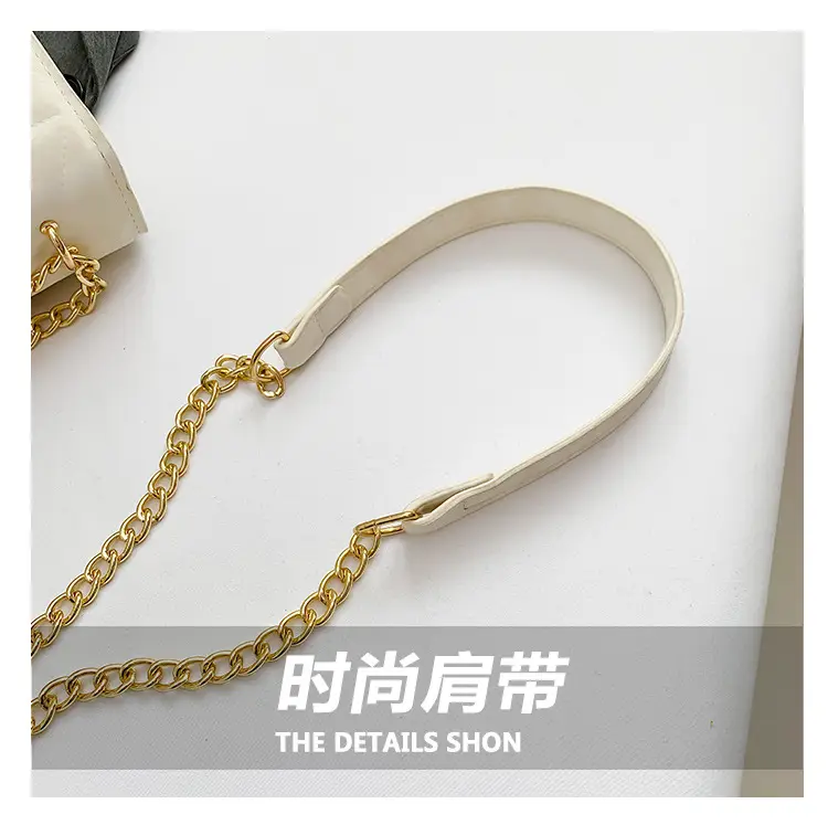 Women's Diamond Bow Chain Shoulder Bag White — feature 4