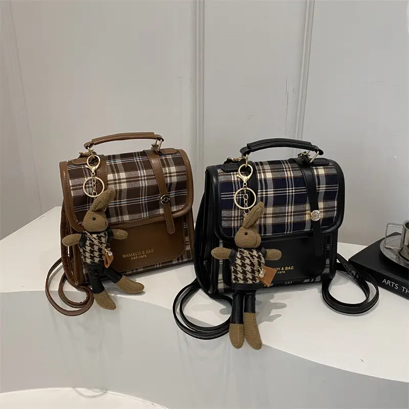 British Style Plaid Shoulder Bag for Women 2025 - Image 6