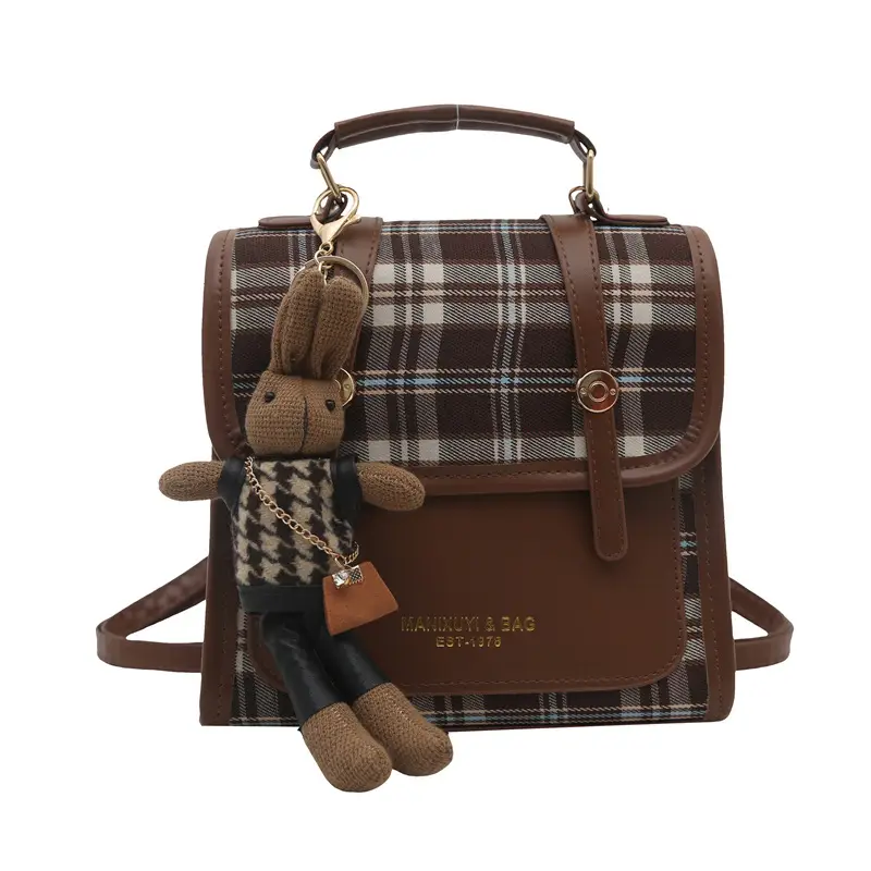 British Style Plaid Shoulder Bag for Women 2025 - Image 7