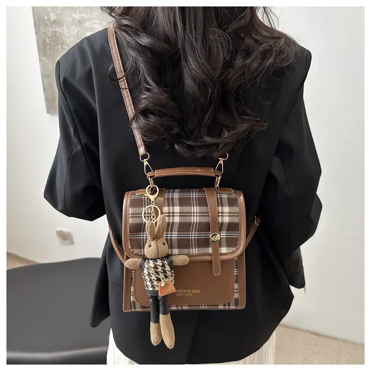 British Style Plaid Shoulder Bag for Women 2025 — feature 12