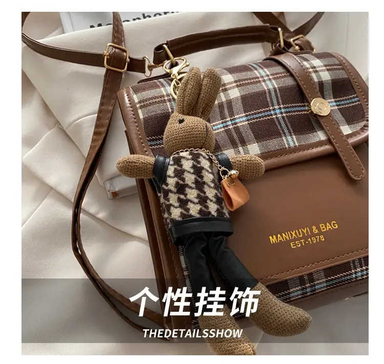 British Style Plaid Shoulder Bag for Women 2025 — feature 5