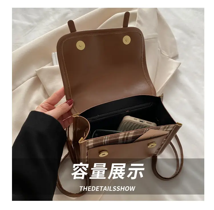 British Style Plaid Shoulder Bag for Women 2025 — feature 8