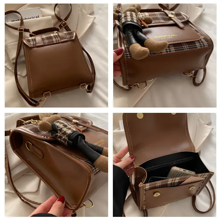 British Style Plaid Shoulder Bag for Women 2025 — feature 9