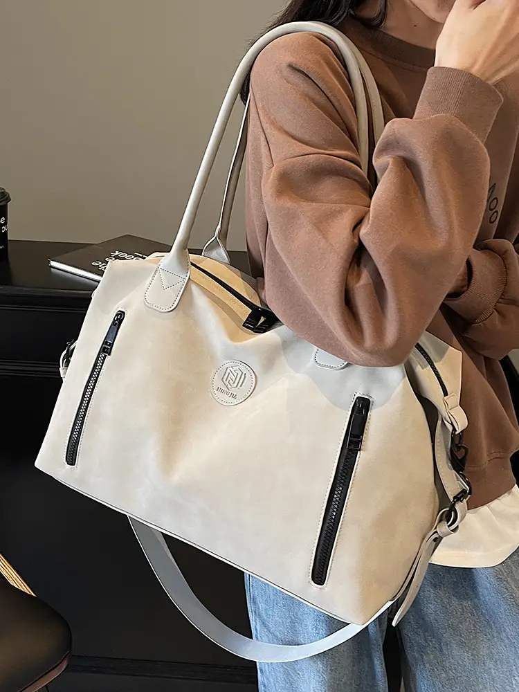 Pink Crossbody Tote Bag for Women Large Capacity Travel - Image 8
