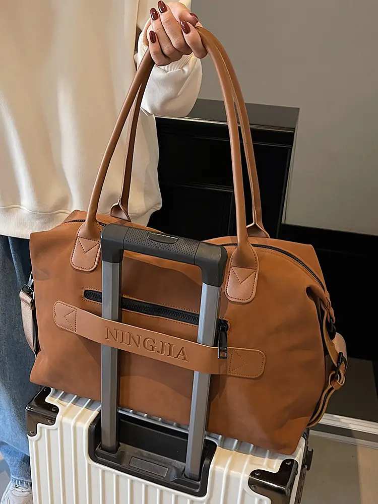 Pink Crossbody Tote Bag for Women Large Capacity Travel - Image 9