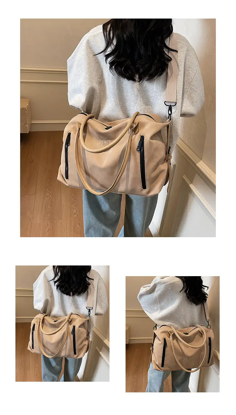 Pink Crossbody Tote Bag for Women Large Capacity Travel — feature 16