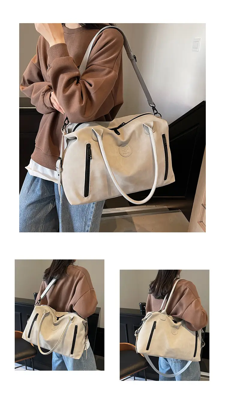 Pink Crossbody Tote Bag for Women Large Capacity Travel — feature 18