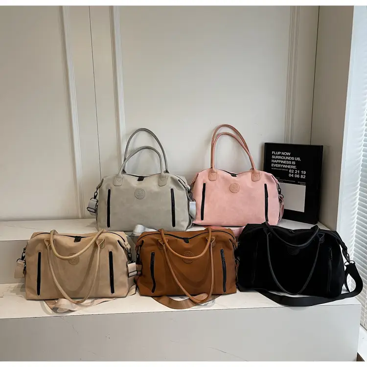 Pink Crossbody Tote Bag for Women Large Capacity Travel — feature 19