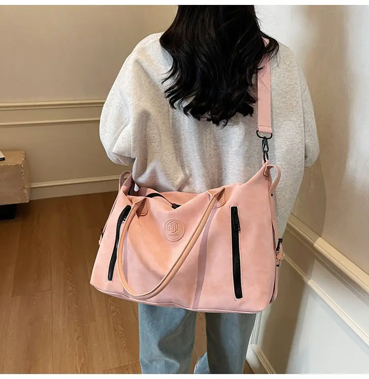 Pink Crossbody Tote Bag for Women Large Capacity Travel — feature 31