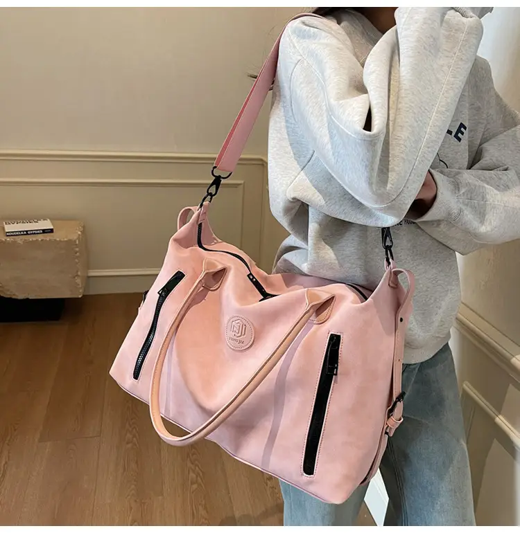 Pink Crossbody Tote Bag for Women Large Capacity Travel — feature 32