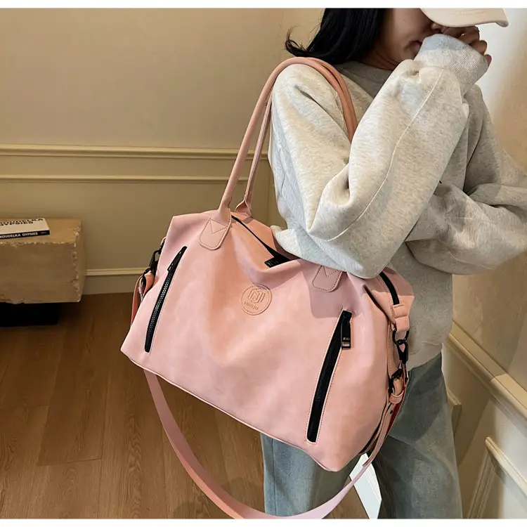 Pink Crossbody Tote Bag for Women Large Capacity Travel — feature 33