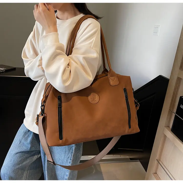 Pink Crossbody Tote Bag for Women Large Capacity Travel — feature 37