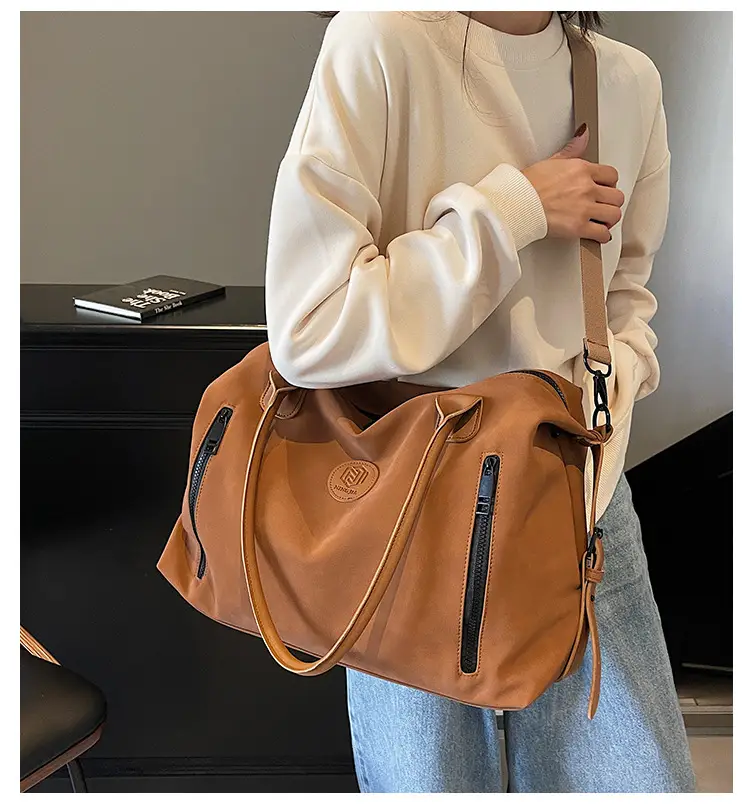 Pink Crossbody Tote Bag for Women Large Capacity Travel — feature 4