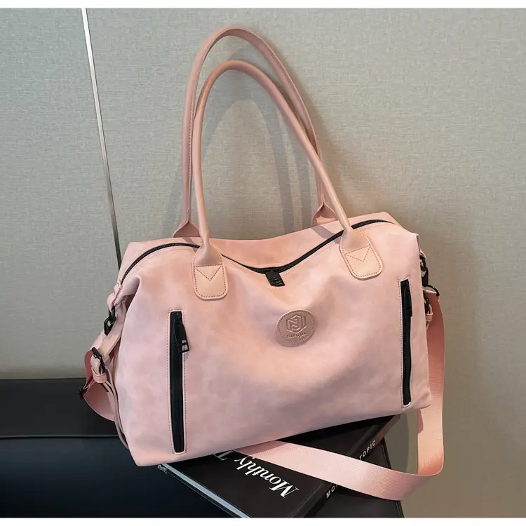 Pink Crossbody Tote Bag for Women Large Capacity Travel — feature 41