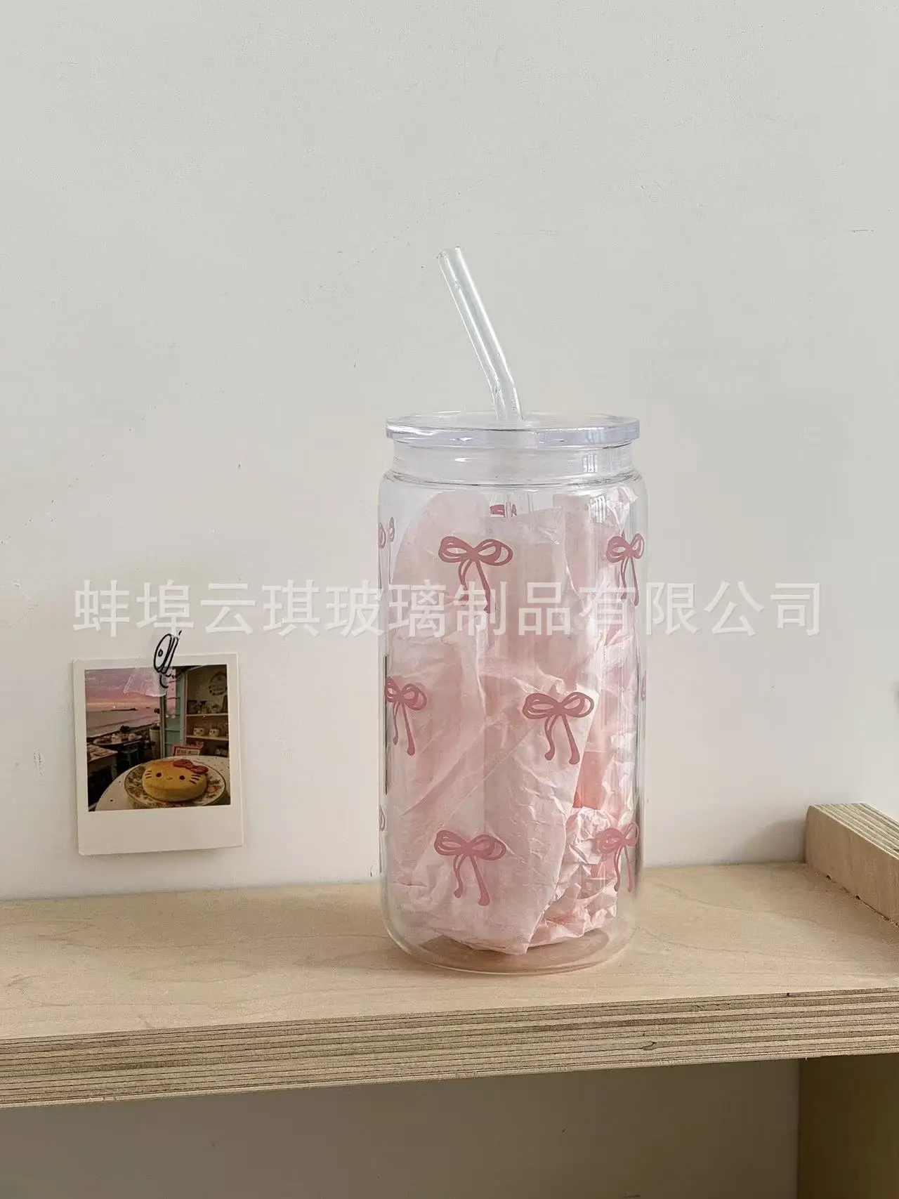 Cross-Border Cute Glass Cup with Lid & Decal — feature 19
