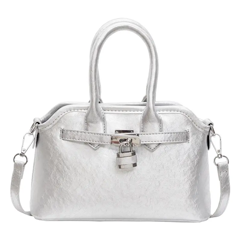 White Retro Shell Shoulder Bag for Women