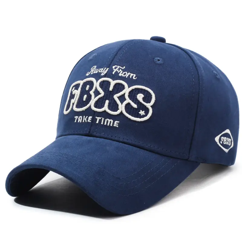 Brown FTX Time Letter Embroidered Cap for Men - Image 4