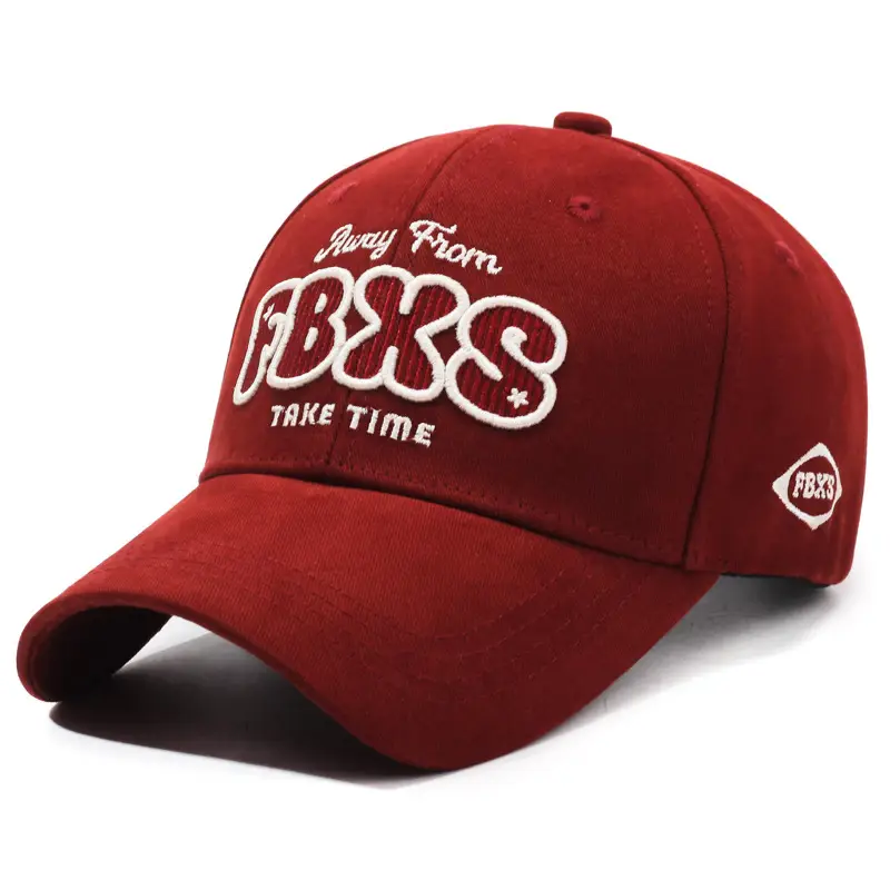 Brown FTX Time Letter Embroidered Cap for Men - Image 5