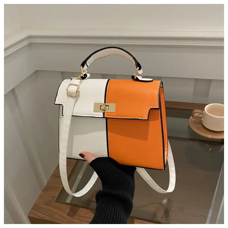 Contrast Gold Button Kelly Bag 2025 New — feature 26