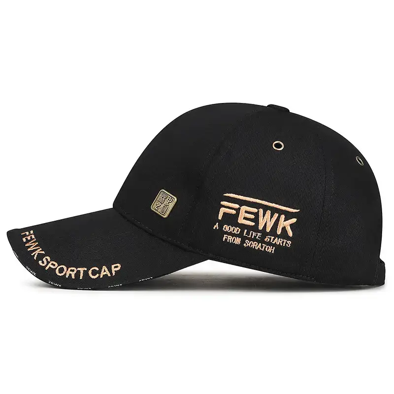 Men's FEWK Baseball Cap Black Bronze Sunshade - Image 9