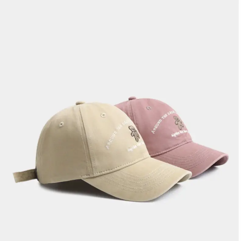 Women White Dancing Bear Cap Small Korean Wide Bristle — feature 2
