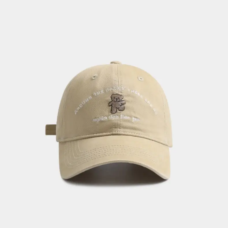 Women White Dancing Bear Cap Small Korean Wide Bristle — feature 3