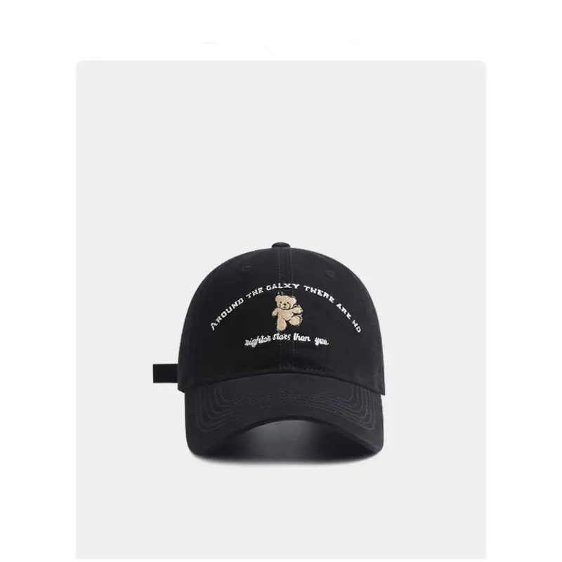 Women White Dancing Bear Cap Small Korean Wide Bristle - Image 5