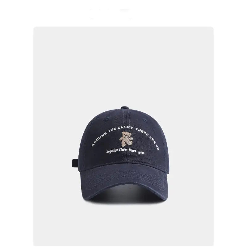 Women White Dancing Bear Cap Small Korean Wide Bristle - Image 6