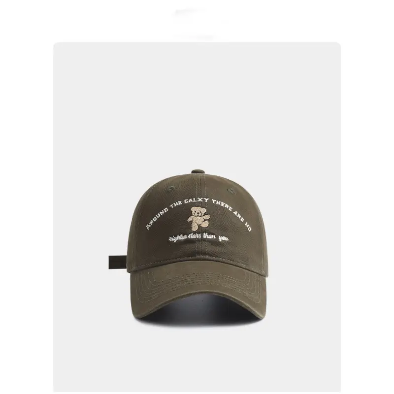 Women White Dancing Bear Cap Small Korean Wide Bristle - Image 7