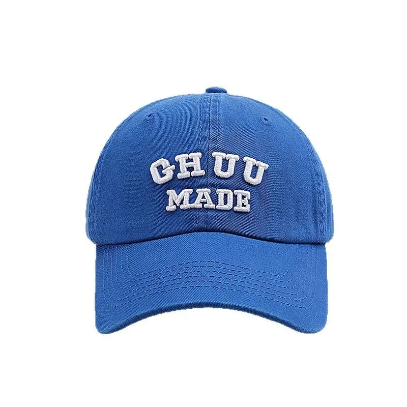 Red Korean Style 3D Letter Embroidered Cap - Image 11