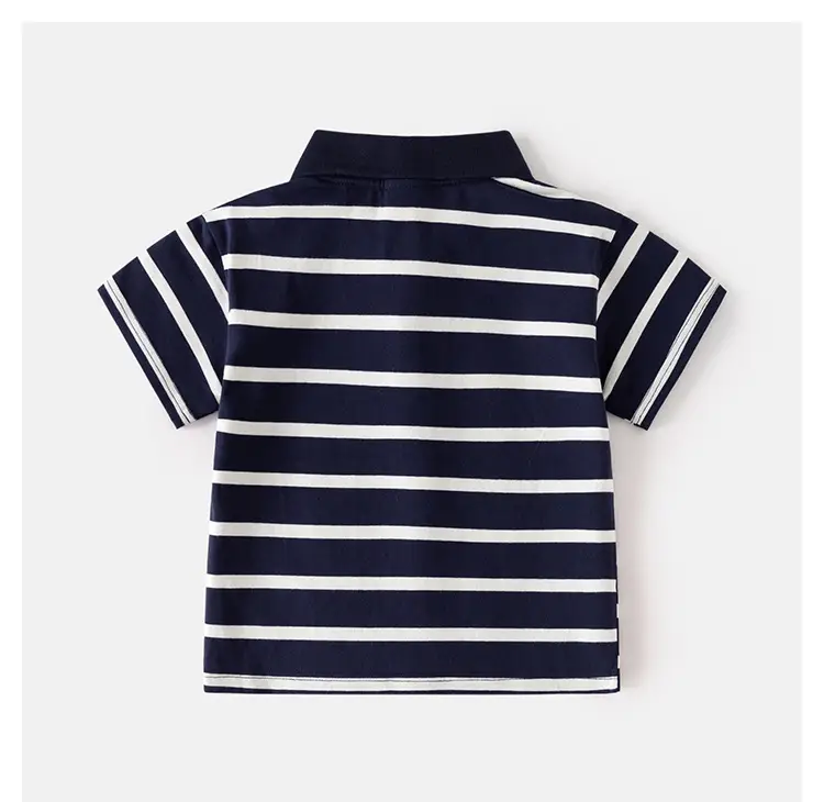Boys Striped Polo Shirt 2025 Korean Summer — feature 11