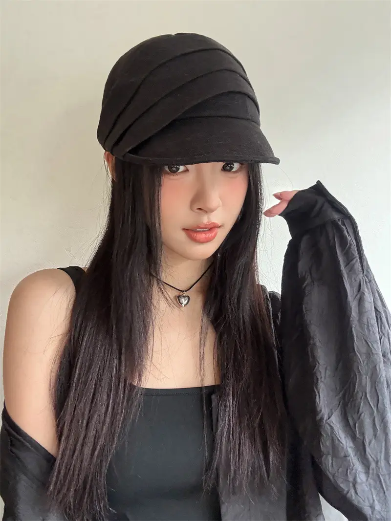 Japanese Style Sunscreen Cap Women Hemp Cap Octagonal — feature 7