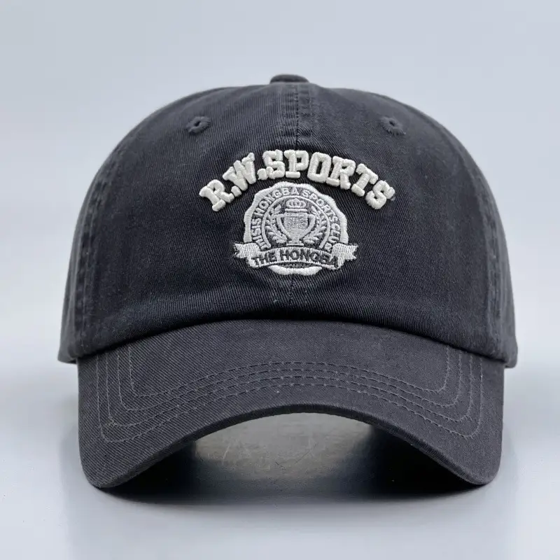 American Letter Baseball Cap Blue Men Women — feature 10